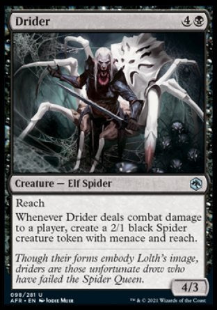 Magic | Drider [Dungeons & Dragons: Adventures in the Forgotten Realms] | The Nerd Merchant