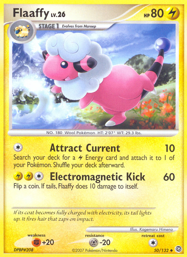 Pokemon | Flaaffy (50/132) [Diamond & Pearl: Secret Wonders] | The Nerd Merchant