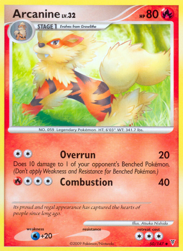 Pokemon | Arcanine (50/147) [Platinum: Supreme Victors] | The Nerd Merchant
