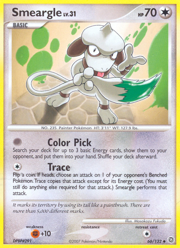 Pokemon | Smeargle (66/132) [Diamond & Pearl: Secret Wonders] | The Nerd Merchant