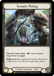 Flesh and Blood TCG | Tectonic Plating [U-WTR041] (Welcome to Rathe Unlimited)  Unlimited Rainbow Foil | The Nerd Merchant