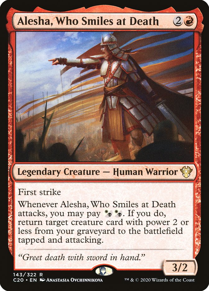 Magic | Alesha, Who Smiles at Death [Commander 2020] | The Nerd Merchant