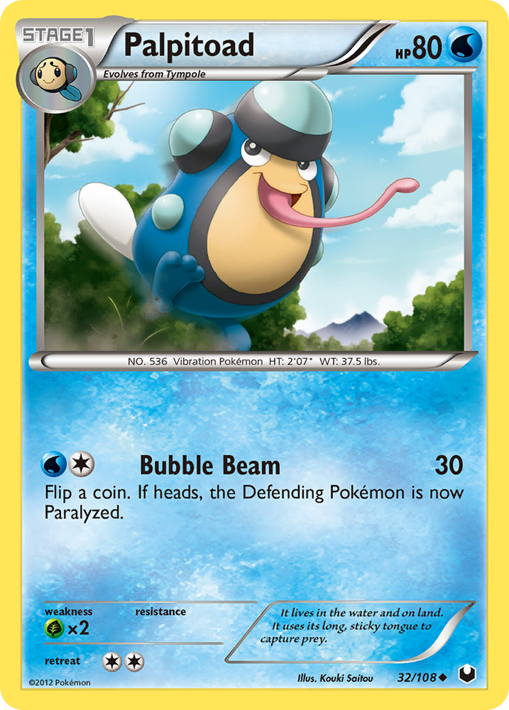 Pokemon | Palpitoad (32/108) [Black & White: Dark Explorers] | The Nerd Merchant