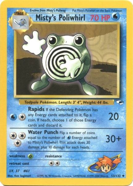 Pokemon | Misty's Poliwhirl (53/132) [Gym Heroes Unlimited] | The Nerd Merchant