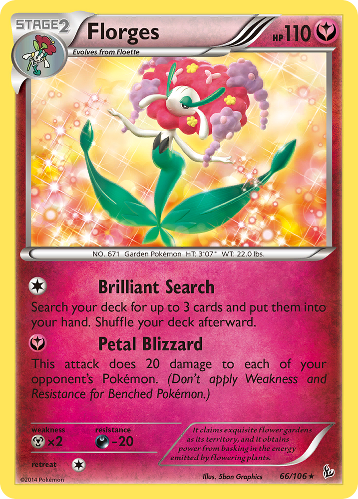 Pokemon | Florges (66/106) [XY: Flashfire] | The Nerd Merchant