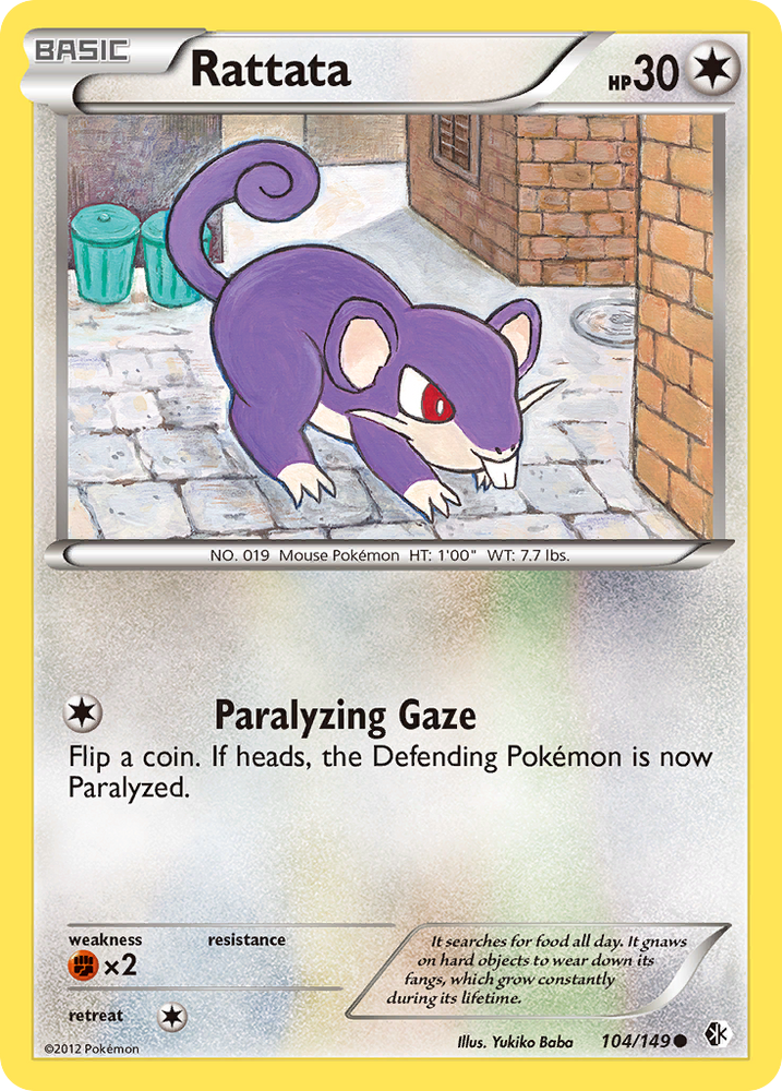 Pokemon | Rattata (104/149) [Black & White: Boundaries Crossed] | The Nerd Merchant