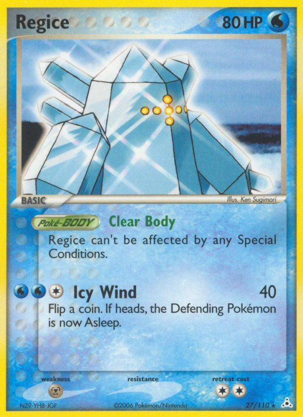Pokemon | Regice (27/110) [EX: Holon Phantoms] | The Nerd Merchant