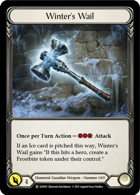 Flesh and Blood TCG | Winter's Wail [U-ELE003] (Tales of Aria Unlimited)  Unlimited Normal | The Nerd Merchant