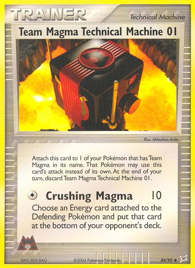 Pokemon | Team Magma Technical Machine 01 (84/95) [EX: Team Magma vs Team Aqua] | The Nerd Merchant