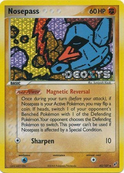 Pokemon | Nosepass (42/107) (Stamped) [EX: Deoxys] | The Nerd Merchant