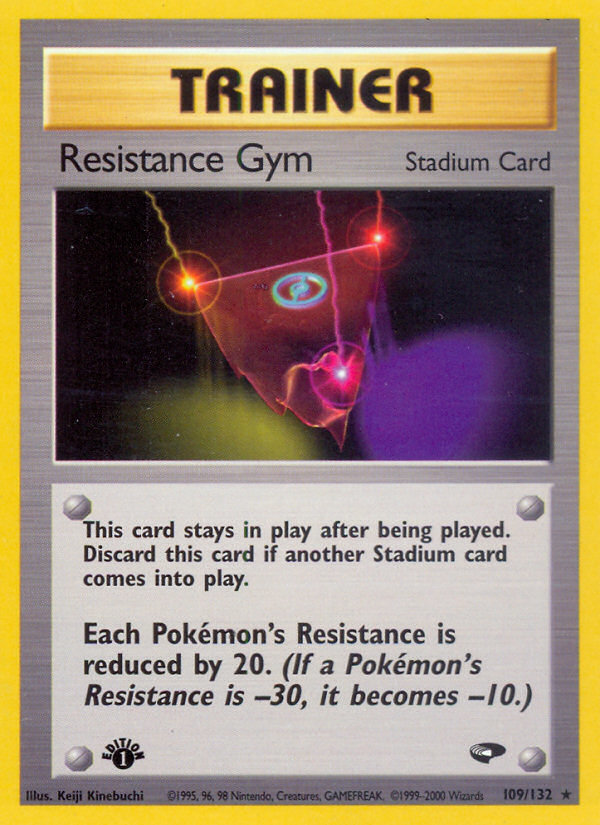 Pokemon | Resistance Gym (109/132) [Gym Challenge 1st Edition] | The Nerd Merchant