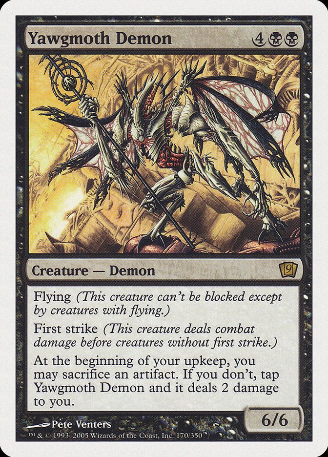 Magic | Yawgmoth Demon [Ninth Edition] | The Nerd Merchant
