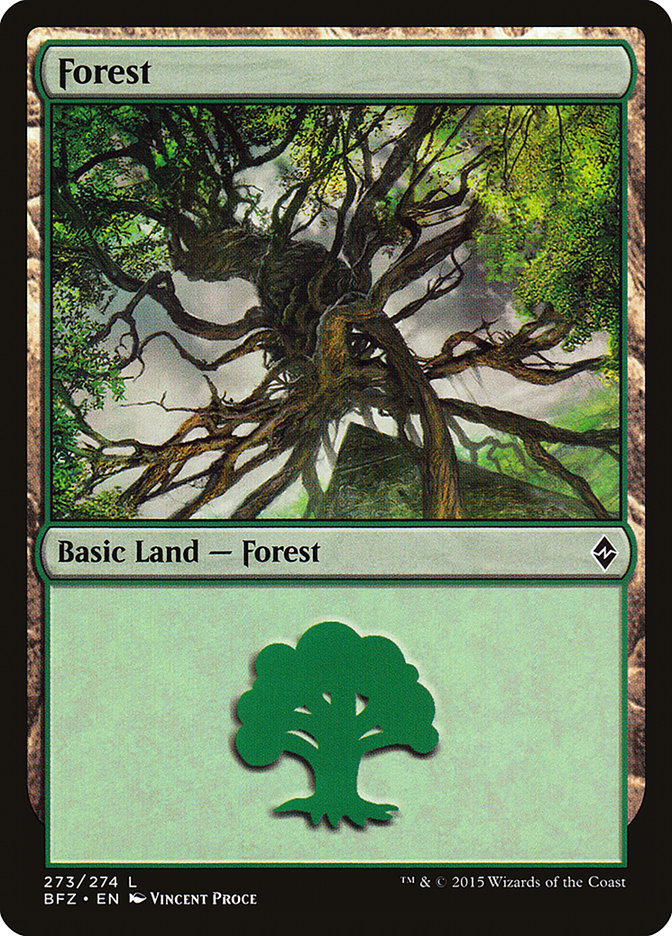 Magic | Forest (273) [Battle for Zendikar] | The Nerd Merchant