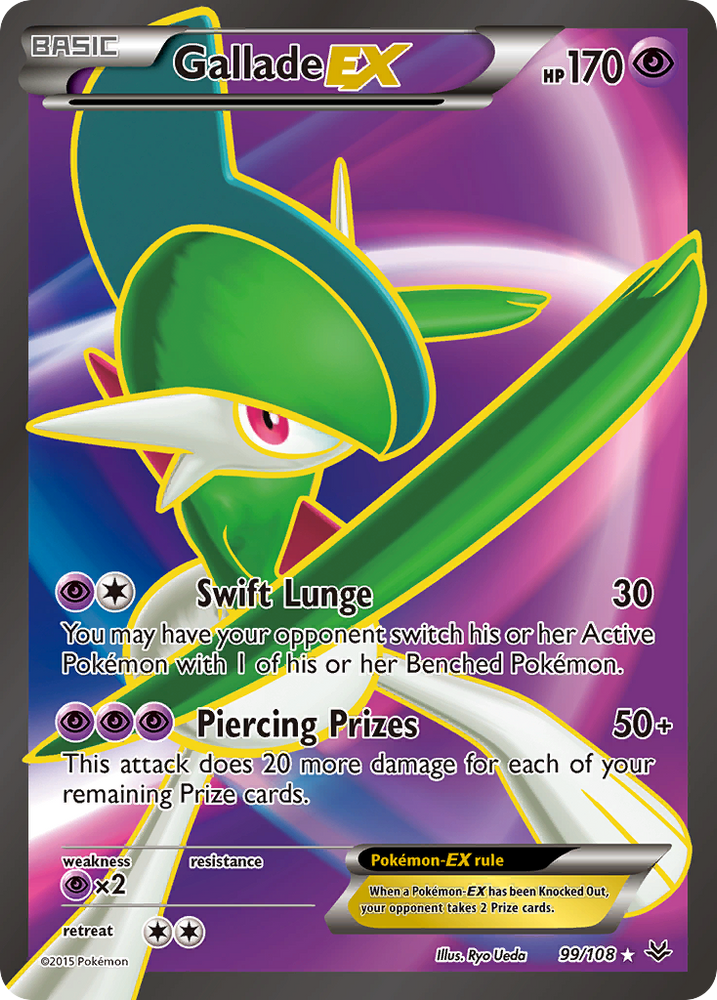 Pokemon | Gallade EX (99/108) [XY: Roaring Skies] | The Nerd Merchant