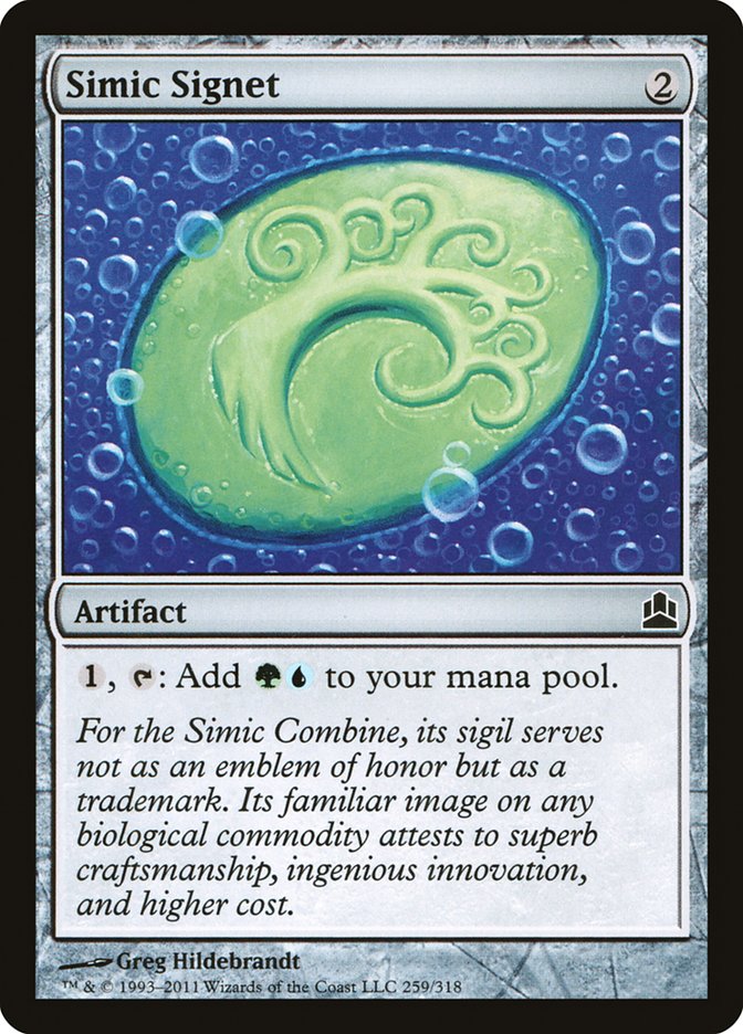 Magic | Simic Signet [Commander 2011] | The Nerd Merchant