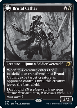 Magic | Brutal Cathar // Moonrage Brute [Innistrad: Double Feature] | The Nerd Merchant