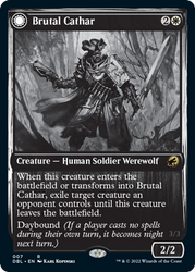 Magic | Brutal Cathar // Moonrage Brute [Innistrad: Double Feature] | The Nerd Merchant