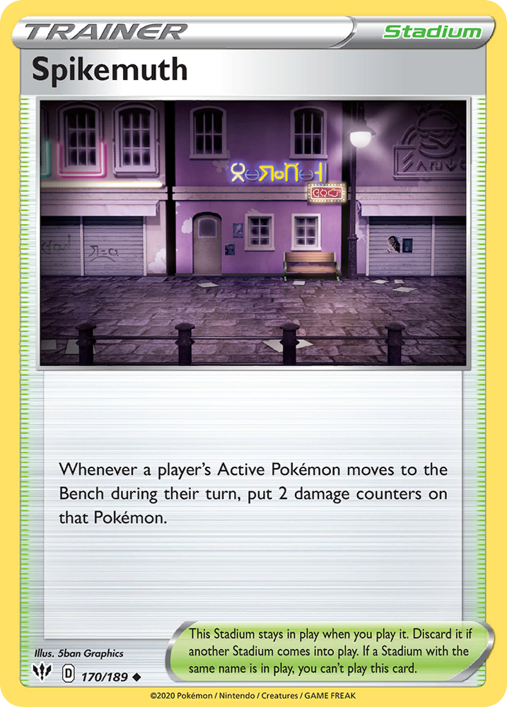 Pokemon | Spikemuth (170/189) [Sword & Shield: Darkness Ablaze] | The Nerd Merchant