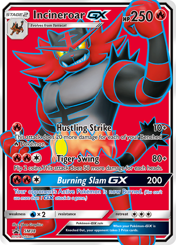 Pokemon | Incineroar GX (SM38) [Sun & Moon: Black Star Promos] | The Nerd Merchant