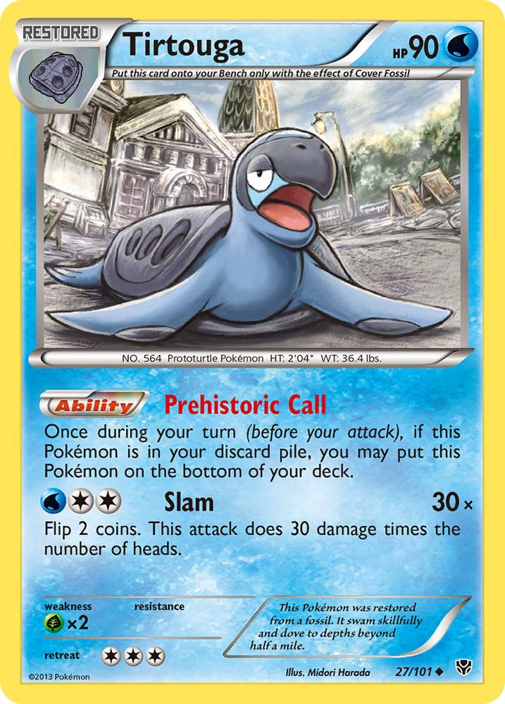 Pokemon | Tirtouga (27/101) [Black & White: Plasma Blast] | The Nerd Merchant