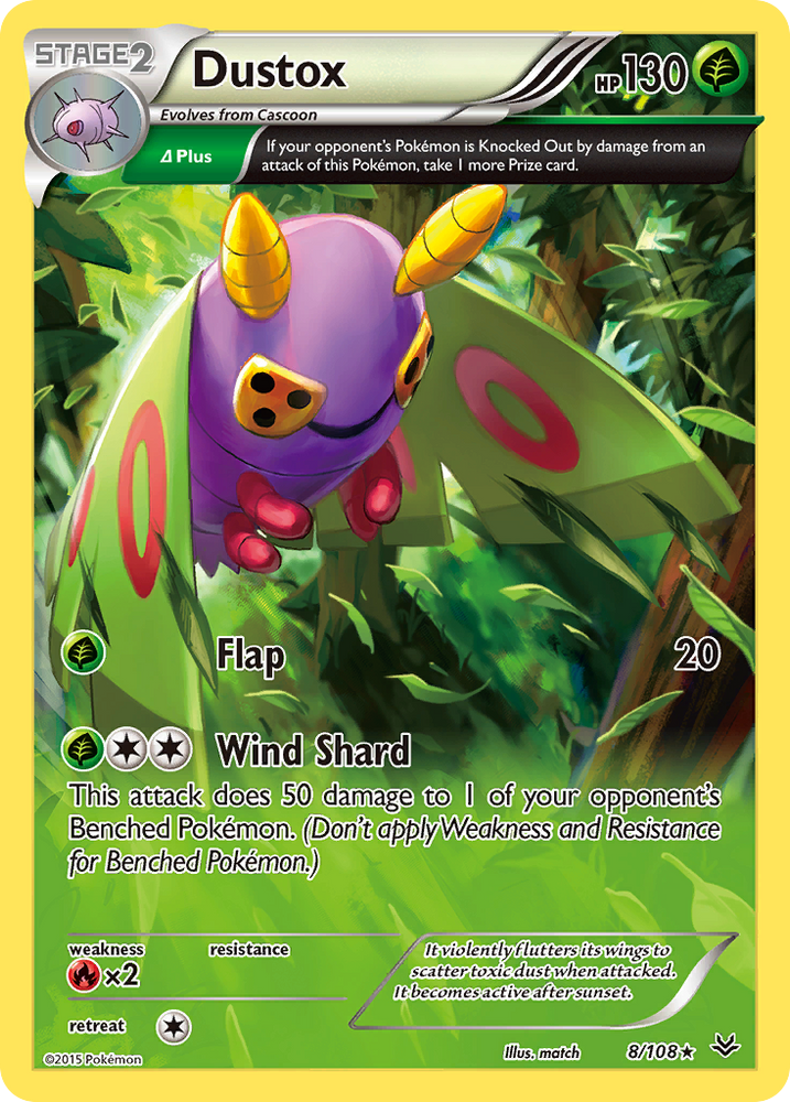 Pokemon | Dustox (8/108) [XY: Roaring Skies] | The Nerd Merchant