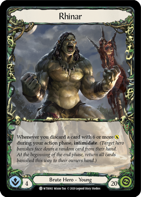 Flesh and Blood TCG | Rhinar // Romping Club [U-WTR002 // U-WTR003] (Welcome to Rathe Unlimited)  Unlimited Normal | The Nerd Merchant