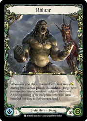 Flesh and Blood TCG | Rhinar // Romping Club [U-WTR002 // U-WTR003] (Welcome to Rathe Unlimited)  Unlimited Normal | The Nerd Merchant