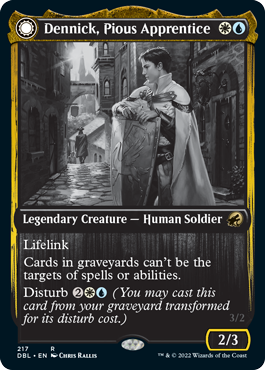 Magic | Dennick, Pious Apprentice // Dennick, Pious Apparition [Innistrad: Double Feature] | The Nerd Merchant
