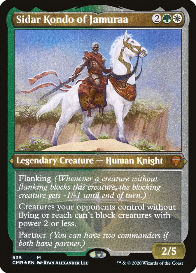 Magic | Sidar Kondo of Jamuraa (Etched) [Commander Legends] | The Nerd Merchant