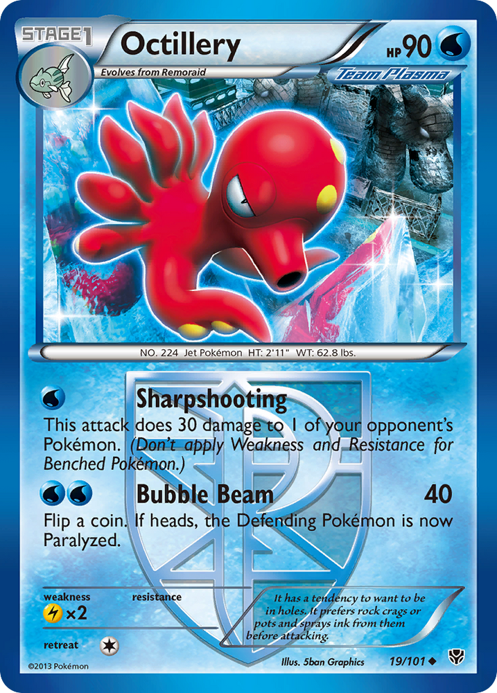 Pokemon | Octillery (19/101) [Black & White: Plasma Blast] | The Nerd Merchant