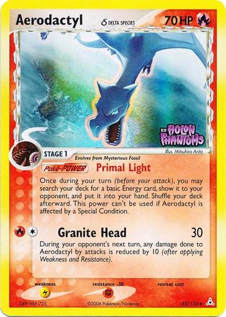 Pokemon | Aerodactyl (35/110) (Delta Species) (Stamped) [EX: Holon Phantoms] | The Nerd Merchant