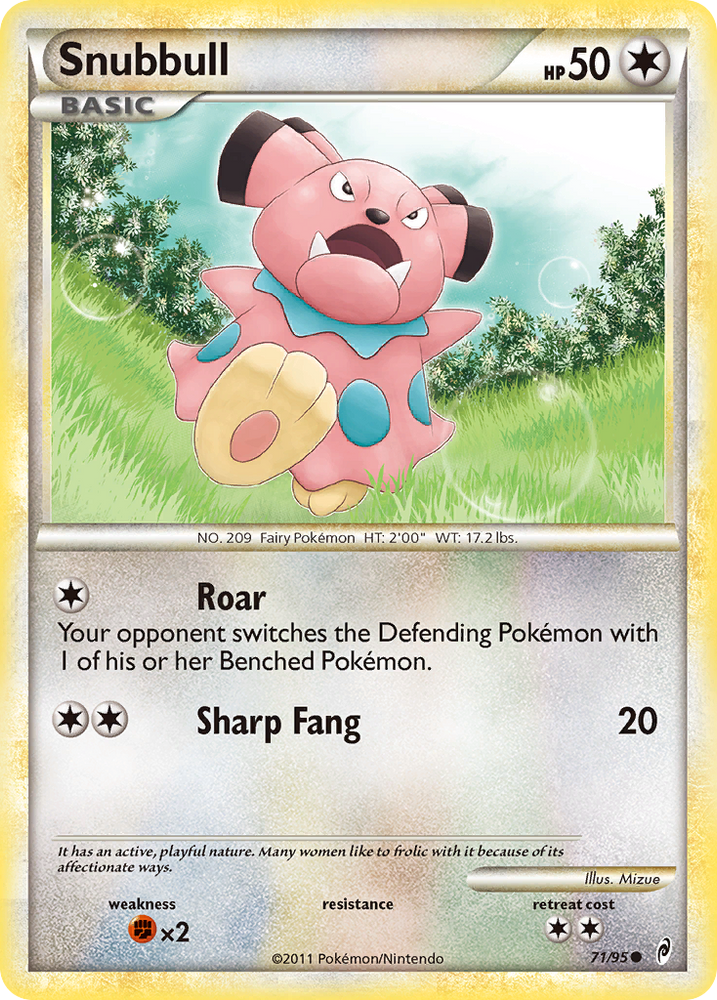 Pokemon | Snubbull (71/95) [HeartGold & SoulSilver: Call of Legends] | The Nerd Merchant