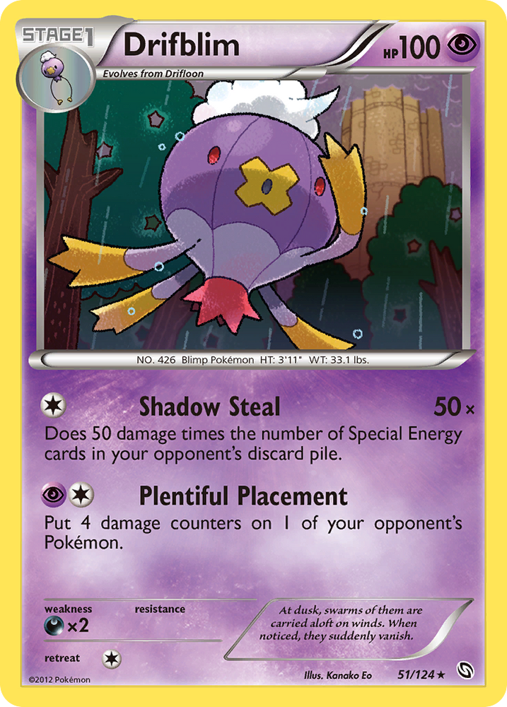 Pokemon | Drifblim (51/124) [Black & White: Dragons Exalted] | The Nerd Merchant