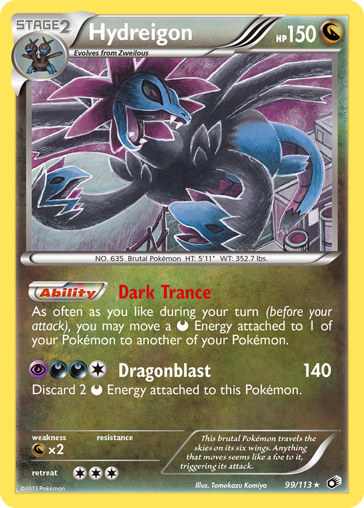 Pokemon | Hydreigon (99/113) [Black & White: Legendary Treasures] | The Nerd Merchant