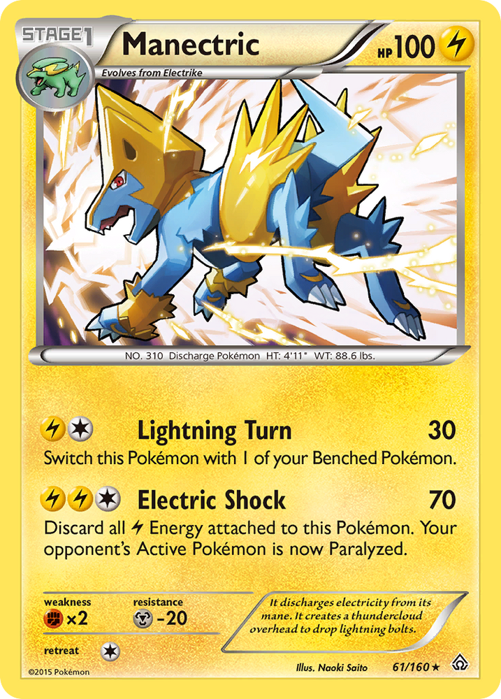 Pokemon | Manectric (61/160) [XY: Primal Clash] | The Nerd Merchant