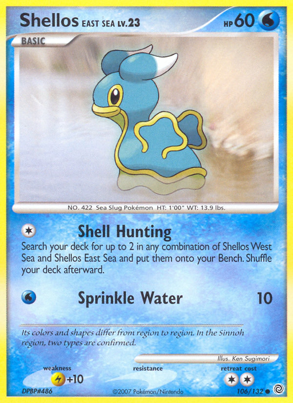 Pokemon | Shellos East Sea (106/132) [Diamond & Pearl: Secret Wonders] | The Nerd Merchant