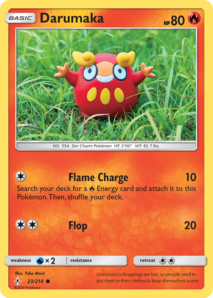 Pokemon | Darumaka (23/214) [Sun & Moon: Unbroken Bonds] | The Nerd Merchant