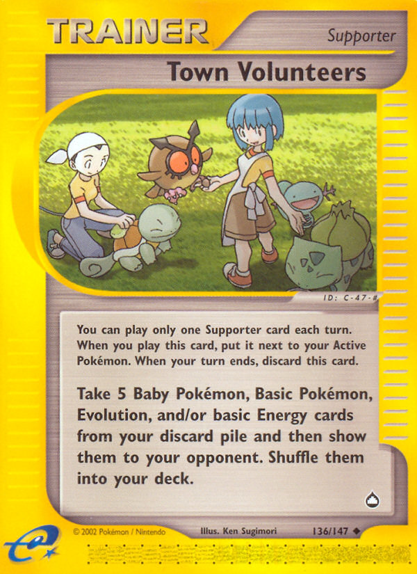 Pokemon | Town Volunteers (136/147) [Aquapolis] | The Nerd Merchant