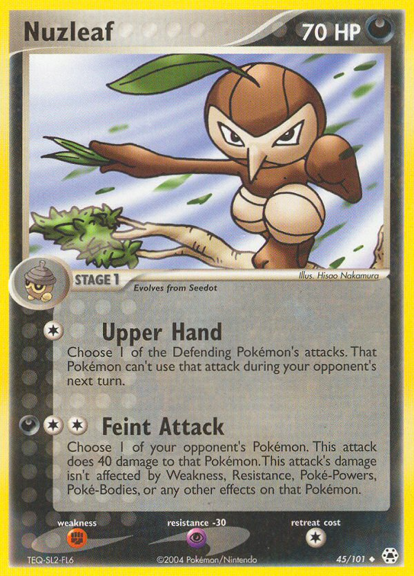 Pokemon | Nuzleaf (45/101) [EX: Hidden Legends] | The Nerd Merchant