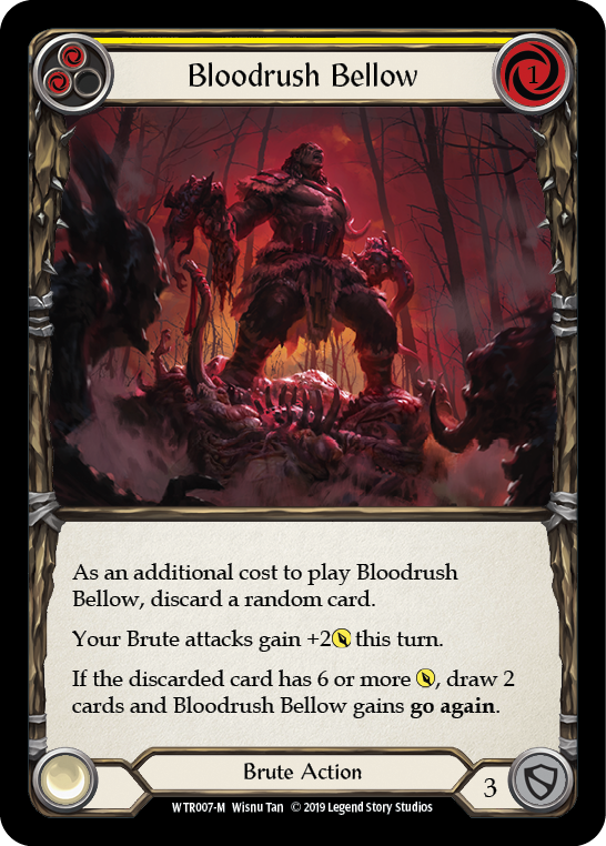 Flesh and Blood TCG | Bloodrush Bellow [WTR007-M] (Welcome to Rathe)  Alpha Print Rainbow Foil | The Nerd Merchant