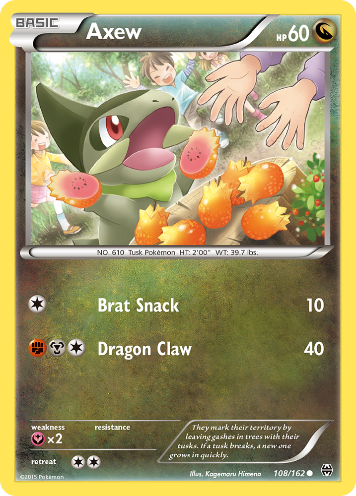 Pokemon | Axew (108/162) [XY: BREAKthrough] | The Nerd Merchant