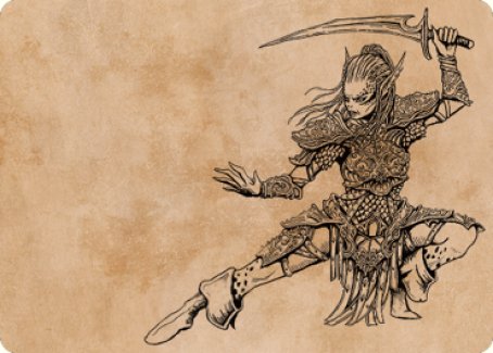 Magic | Lae'zel, Vlaakith's Champion Art Card [Commander Legends: Battle for Baldur's Gate Art Series] | The Nerd Merchant