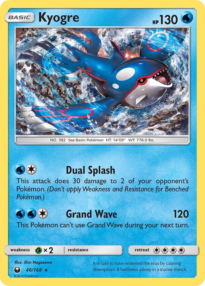 Pokemon | Kyogre (46/168) [Sun & Moon: Celestial Storm] | The Nerd Merchant