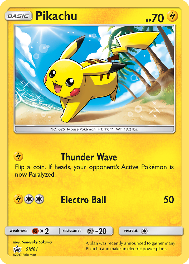Pokemon | Pikachu (SM81) [Sun & Moon: Black Star Promos] | The Nerd Merchant