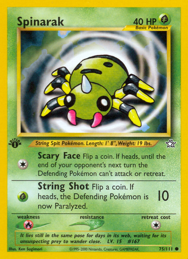 Pokemon | Spinarak (75/111) [Neo Genesis 1st Edition] | The Nerd Merchant