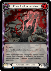Flesh and Blood TCG | Runeblood Incantation (Red) [EVR107] (Everfest)  1st Edition Extended Art Rainbow Foil | The Nerd Merchant