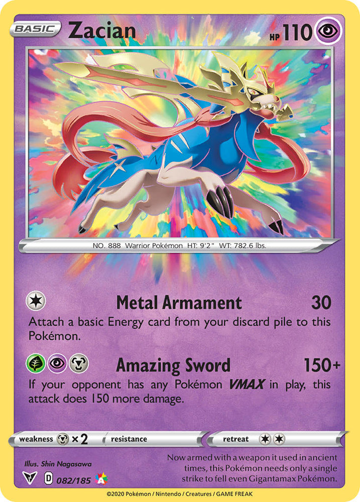 Pokemon | Zacian (082/185) [Sword & Shield: Vivid Voltage] | The Nerd Merchant