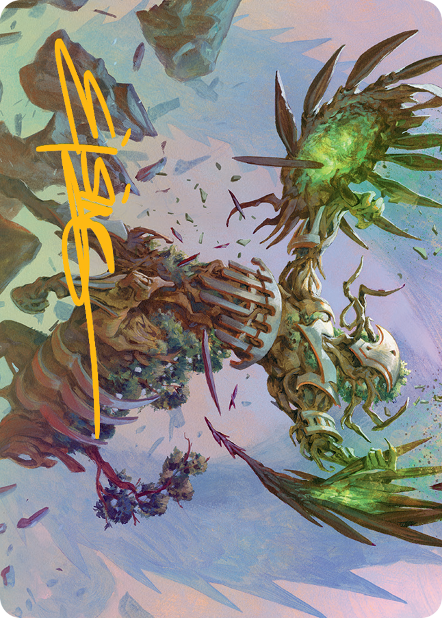 Magic | Botanical Brawler Art Card (Gold-Stamped Signature) [March of the Machine Art Series] | The Nerd Merchant