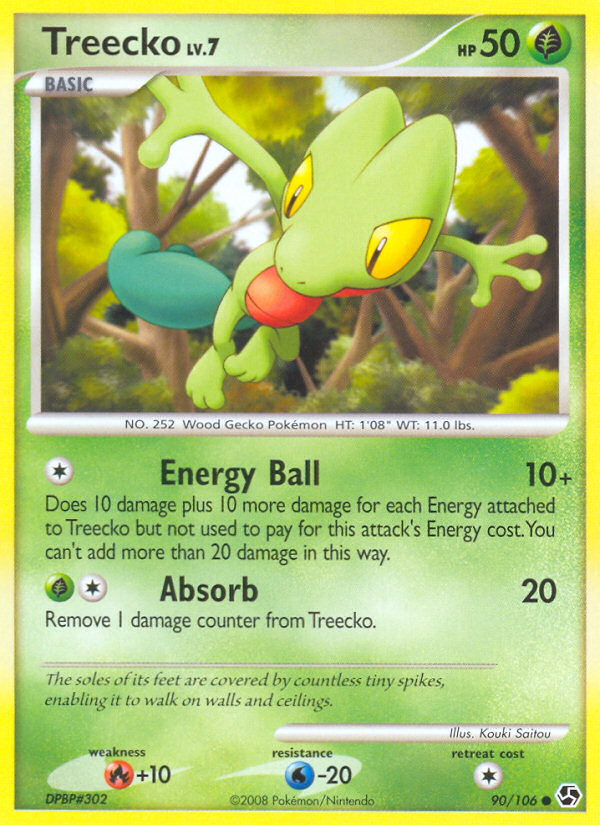 Pokemon | Treecko (90/106) [Diamond & Pearl: Great Encounters] | The Nerd Merchant
