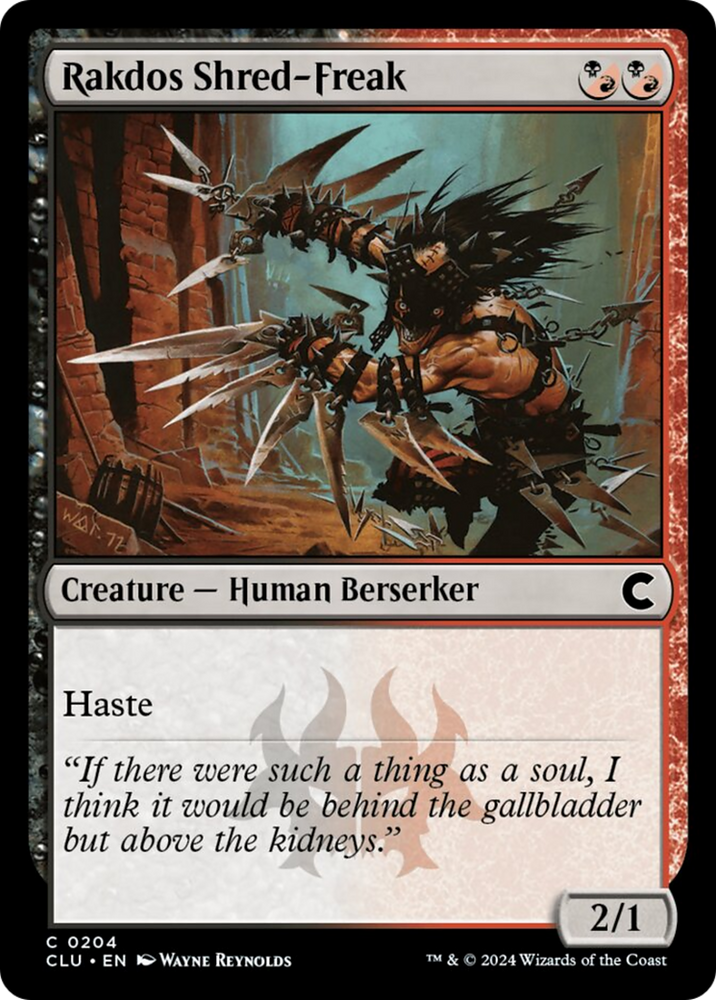 Magic | Rakdos Shred-Freak [Ravnica: Clue Edition] | The Nerd Merchant